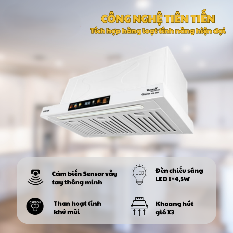 Máy hút mùi Kocher TURBO X3D-669T - 40 Máy hút mùi Kocher TURBO X3D-669T