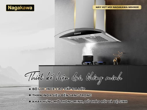 Máy hút mùi Nagakawa NRH9591 - 5