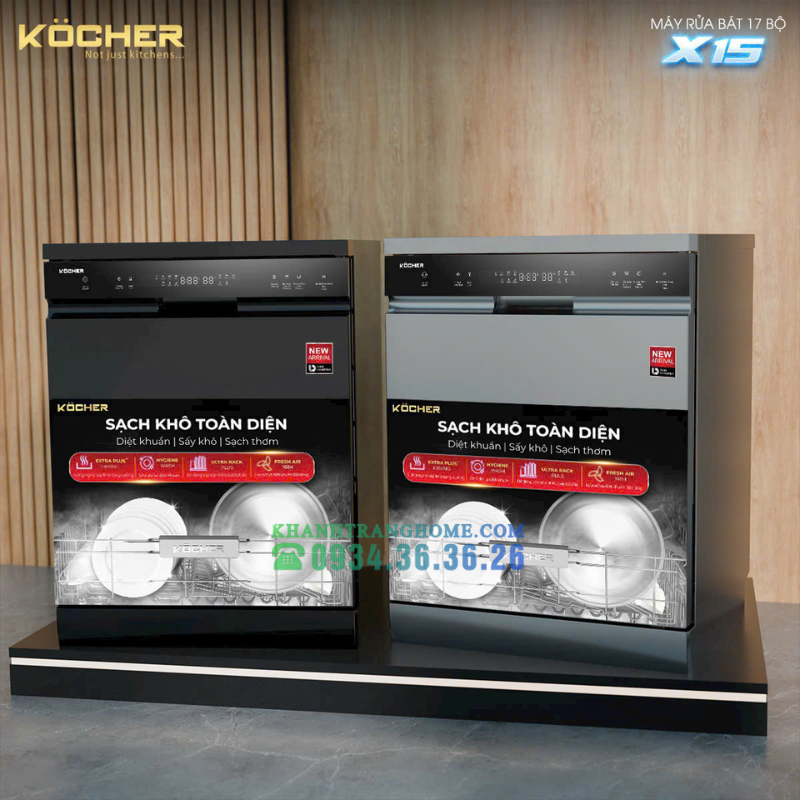 Máy rửa bát KOCHER X15S - 43 Máy rửa bát KOCHER X15S