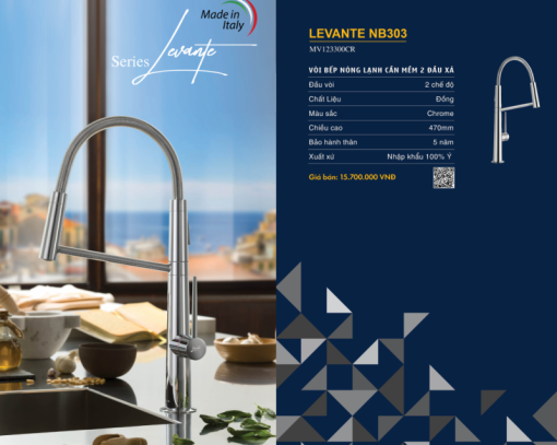 Vòi rửa bát NOBILI LEVANTE NB303 MV123300CR - 5
