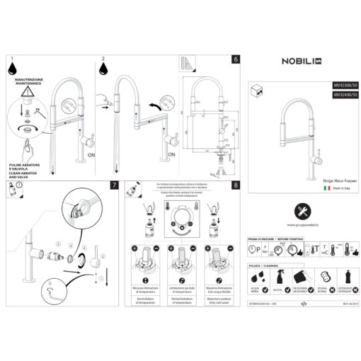 Vòi rửa bát NOBILI MOVE NB133S - 5
