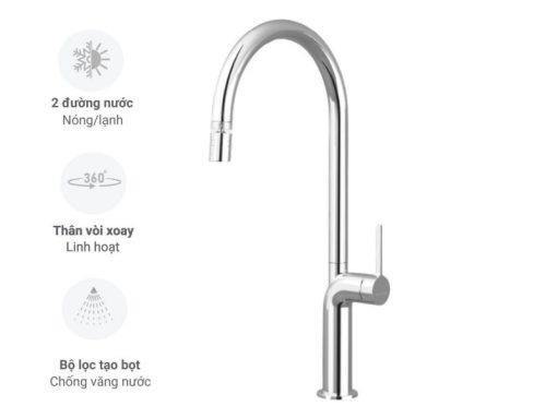 Vòi rửa chén Malloca K2202-CR - 5