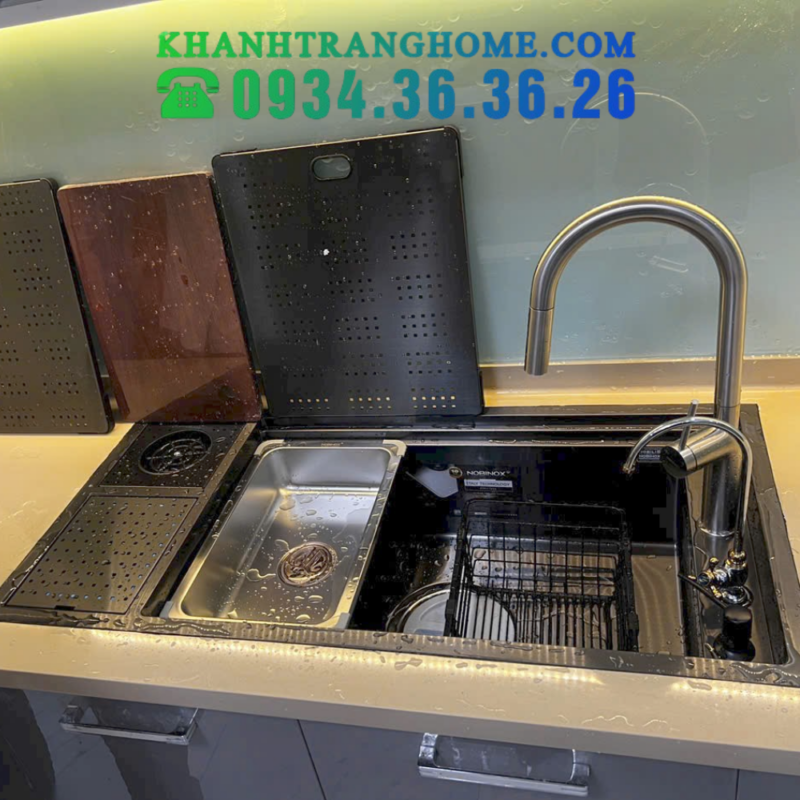 Chậu rửa bát NoBiNox LUMIA NJ511B - 56