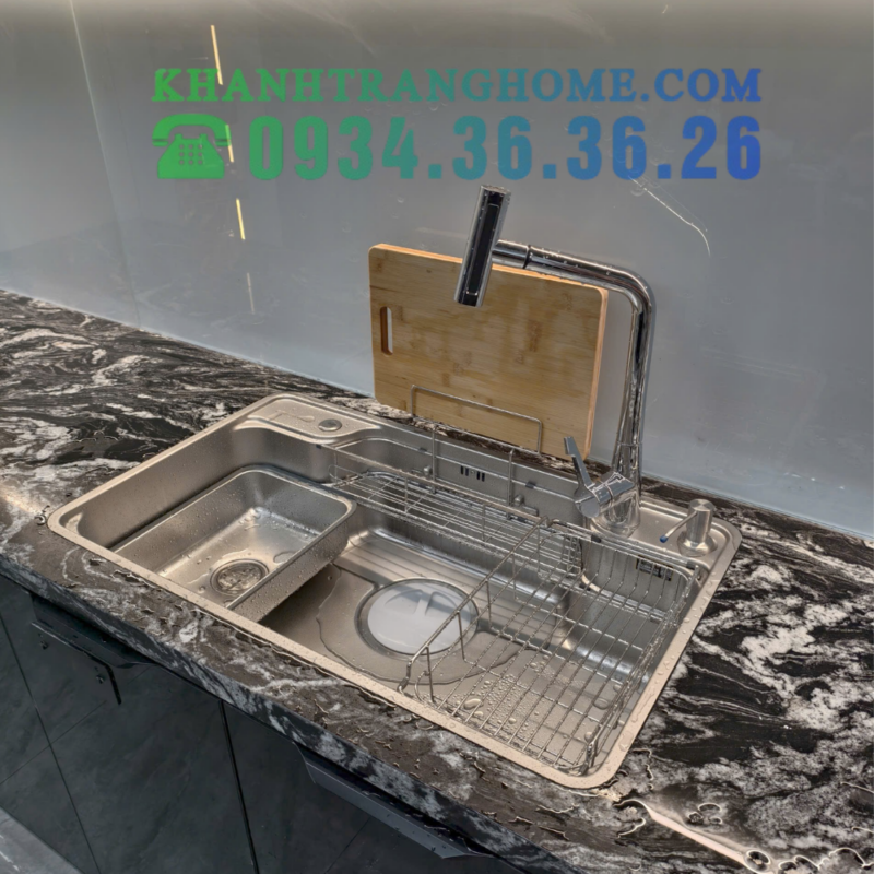 Chậu rửa bát NoBiNox LIKEN NL792D - 64 Chậu rửa bát NoBiNox LIKEN NL792D - 63