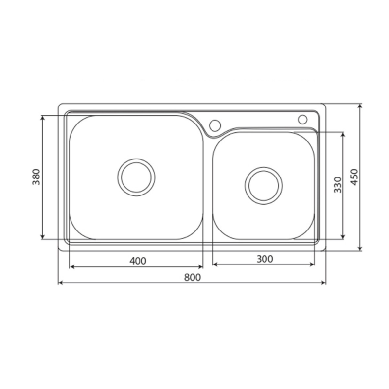Chậu rửa bát KAFF KF-M8045GHR - 2 Chậu rửa bát KAFF KF-M8245GHR