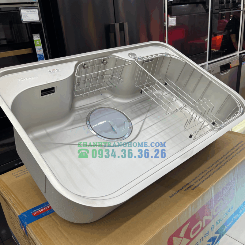 Chậu rửa bát KONOX TARI 7851SM - 58 Chậu rửa bát KONOX TARI 7851SM