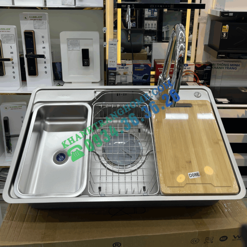 Chậu rửa bát NoBiNox LIKEN NL725D - 36 Chậu rửa bát NoBiNox LIKEN NL725D