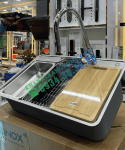 Chậu rửa bát NoBiNox LIKEN NL725D - 24 Chậu rửa bát NoBiNox LIKEN NL725D