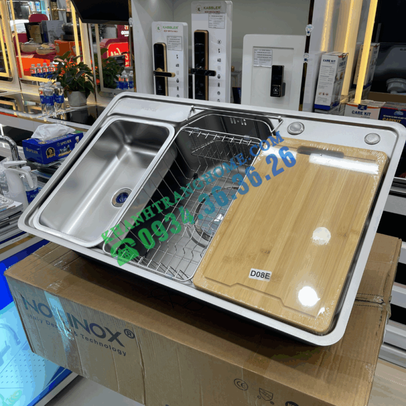 Chậu rửa bát NoBiNox LIKEN NL725D - 31 Chậu rửa bát NoBiNox LIKEN NL725D