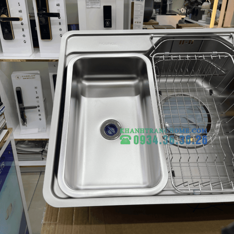 Chậu rửa bát NoBiNox LIKEN NL725D - 7 Chậu rửa bát NoBiNox LIKEN NL725D