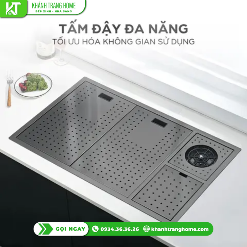 Chậu rửa bát NoBiNox LUMIA NJ511B - 66 Chậu rửa bát NoBiNox LUMIA NJ511B