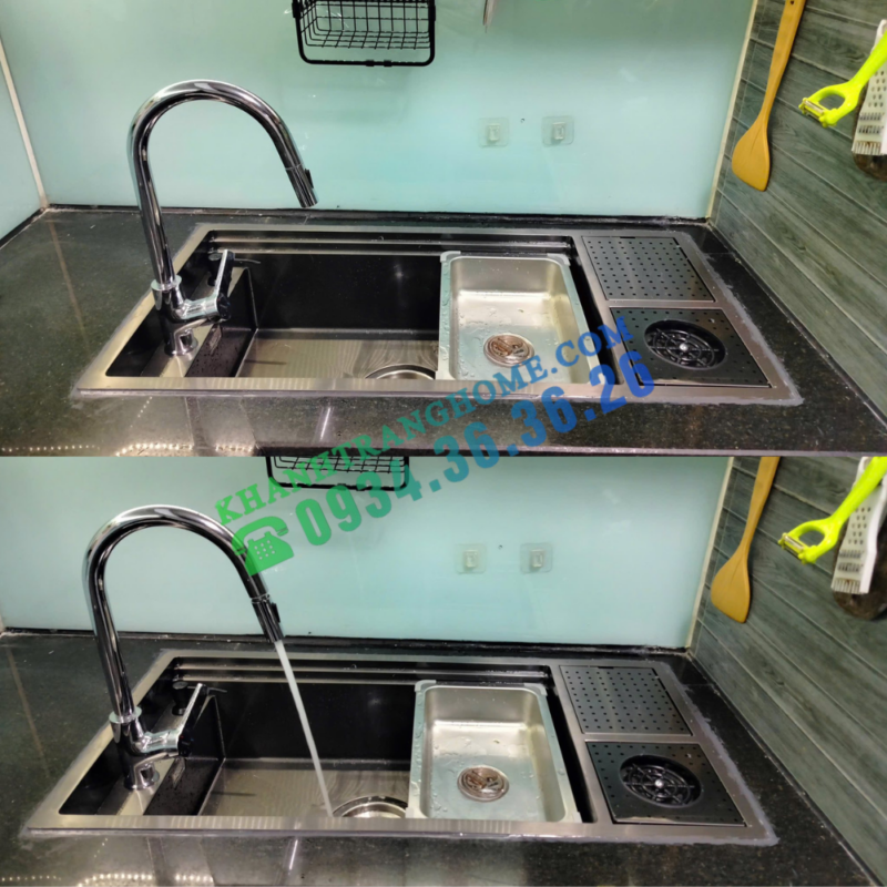 Chậu rửa bát NoBiNox LUMIA NJ511B - 69 Chậu rửa bát NoBiNox LUMIA NJ511B