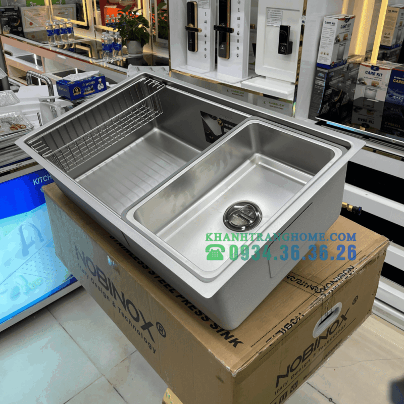 Chậu rửa bát NoBiNox ROSA NN974DT - 50 Chậu rửa bát NoBiNox ROSA NN974DT