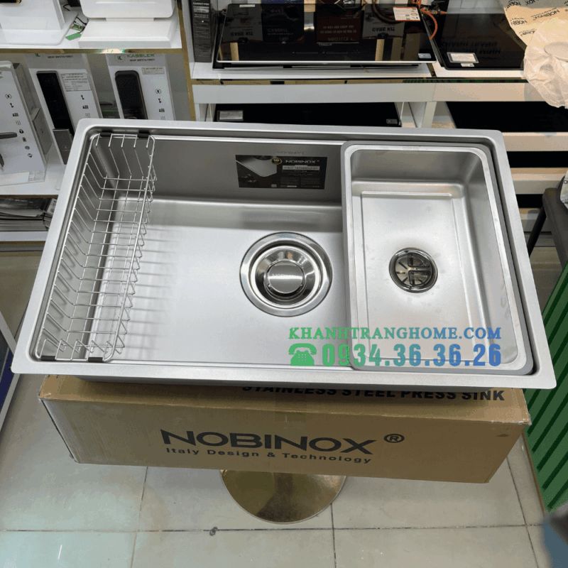 Chậu rửa bát NoBiNox ROSA NN974DT - 51 Chậu rửa bát NoBiNox ROSA NN974DT