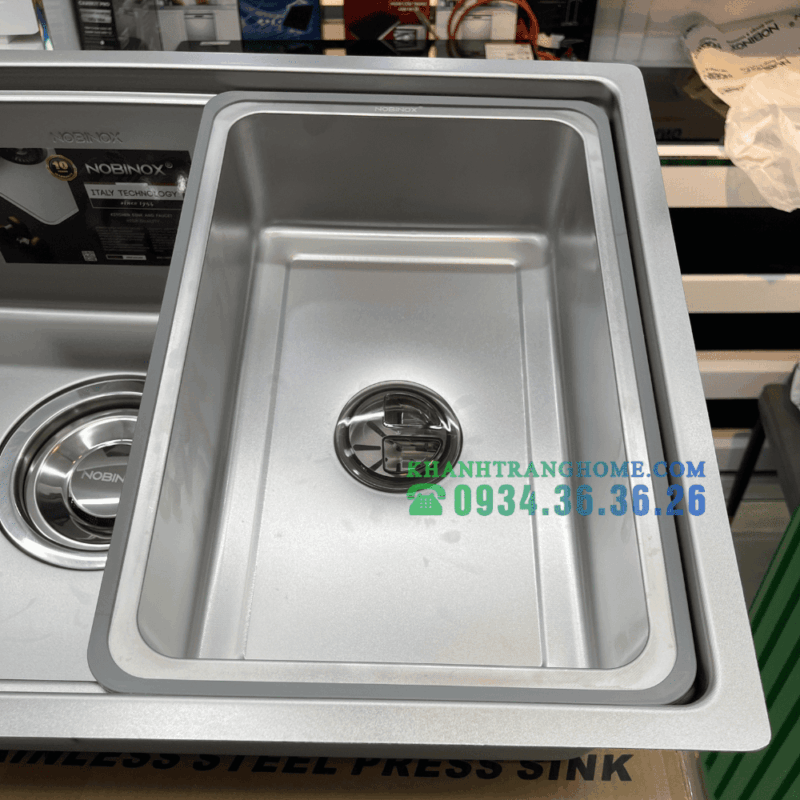 Chậu rửa bát NoBiNox ROSA NN974DT - 53 Chậu rửa bát NoBiNox ROSA NN974DT