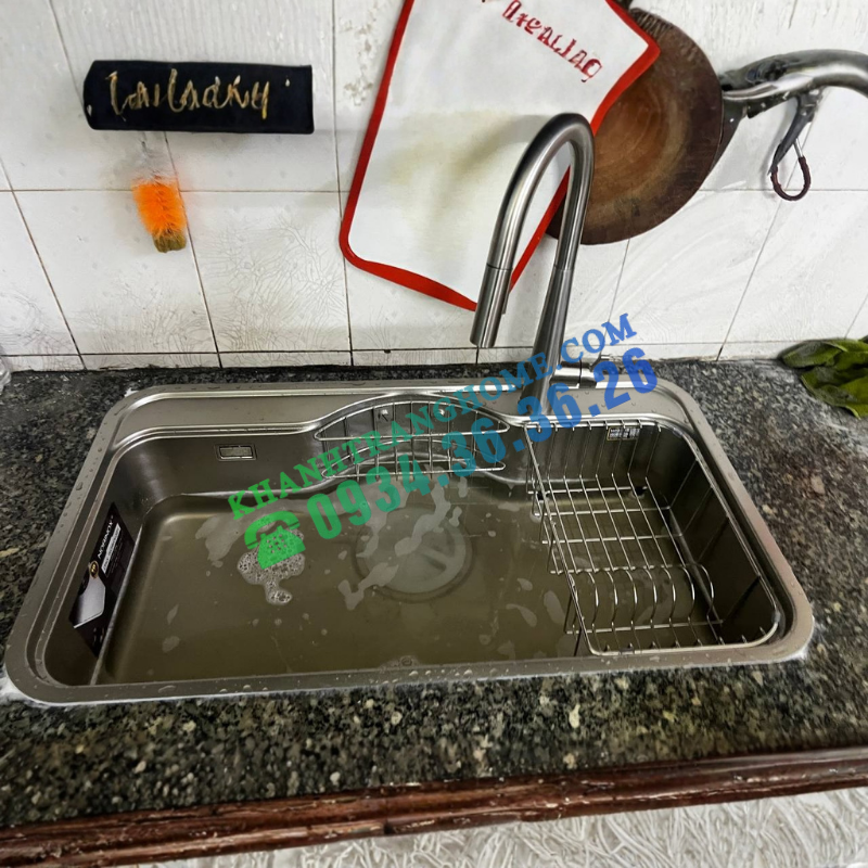 Chậu rửa bát NoBiNox ROSA NN995D - 52 Chậu rửa bát NoBiNox ROSA NN995D