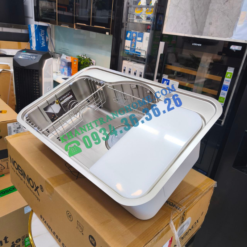 Chậu rửa bát NoBiNox ROSA NN995D - 50 Chậu rửa bát NoBiNox ROSA NN995D