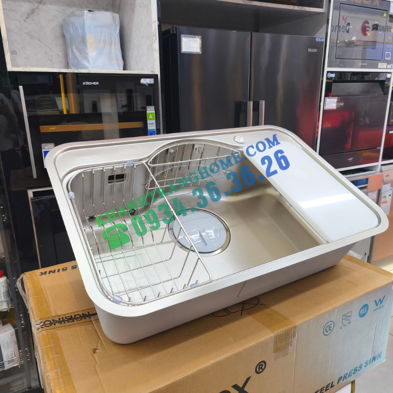 Chậu rửa bát NoBiNox ROSA NN995D - 46 Chậu rửa bát NoBiNox ROSA NN995D