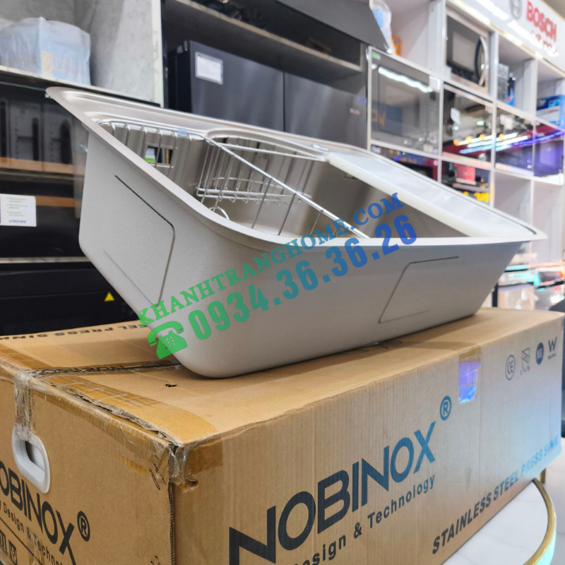 Chậu rửa bát NoBiNox ROSA NN995D - 47 Chậu rửa bát NoBiNox ROSA NN995D