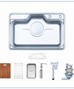 Chậu rửa bát NoBiNox LIKEN NL725D - 18 Chậu rửa bát NoBiNox LIKEN NL725D