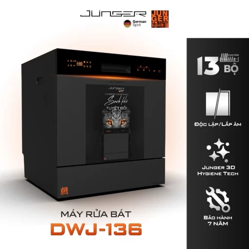 Máy rửa bát JUNGER Leopard DWJ-136-VG