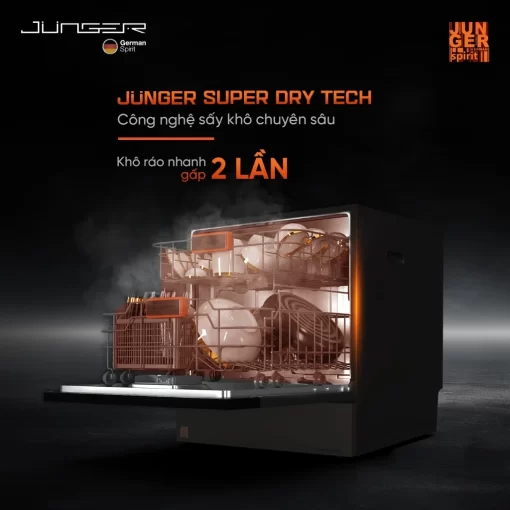 Máy rửa bát JUNGER Leopard DWJ-136-VG - 5