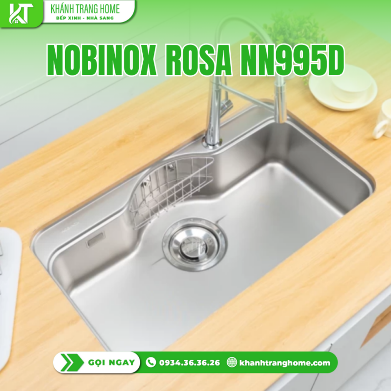 Chậu rửa bát NoBiNox ROSA NN995D - 41 NoBiNox ROSA NN995D