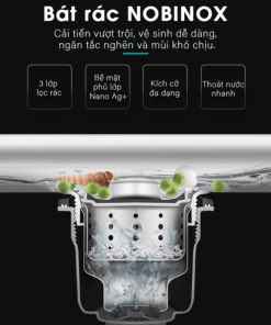 Chậu rửa bát NoBiNox LIKEN NL700 - 40 Chậu rửa bát NoBiNox LIKEN NL700 - 39