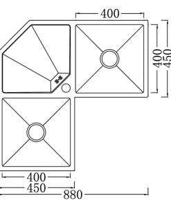 Chậu rửa bát NoBiNox LIKEN NL700 - 24 Chậu rửa bát NoBiNox LIKEN NL700 - 23