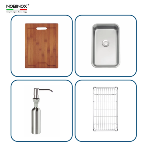 Chậu rửa bát NoBiNox LIKEN NL724D - 27
