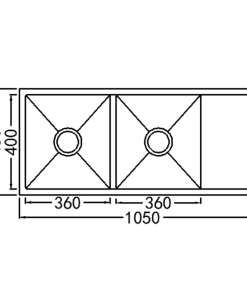 Chậu rửa bát NoBiNox LIKEN NL748 - 22 Chậu rửa bát NoBiNox LIKEN NL748 - 21