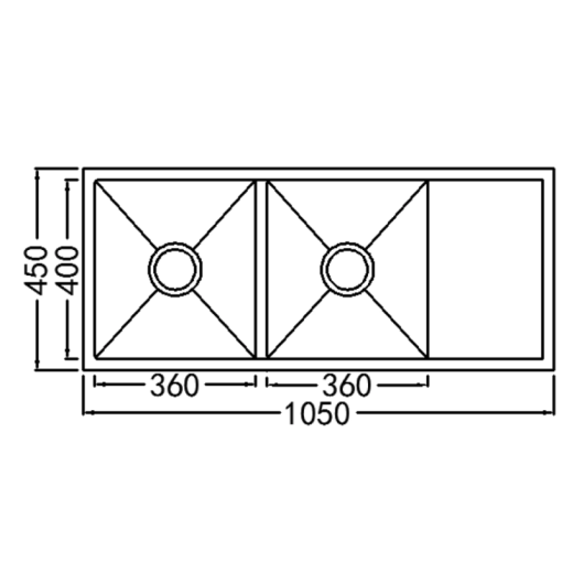 Chậu rửa bát NoBiNox LIKEN NL748 - 3