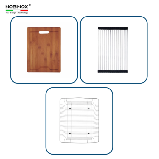 Chậu rửa bát NoBiNox LIKEN NL749 - 15