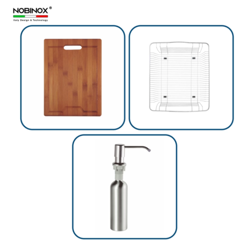 Chậu rửa bát NoBiNox LIKEN NL785 - 7
