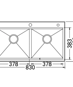 Chậu rửa bát NoBiNox LIKEN NL785 - 24 Chậu rửa bát NoBiNox LIKEN NL785 - 23
