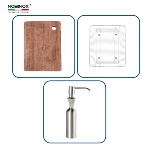 Chậu rửa bát NoBiNox LIKEN NL786 - 7