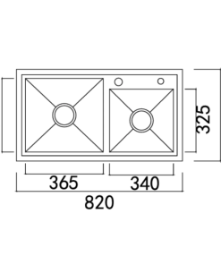 Chậu rửa bát NoBiNox LIKEN NL786 - 20 Chậu rửa bát NoBiNox LIKEN NL786 - 19