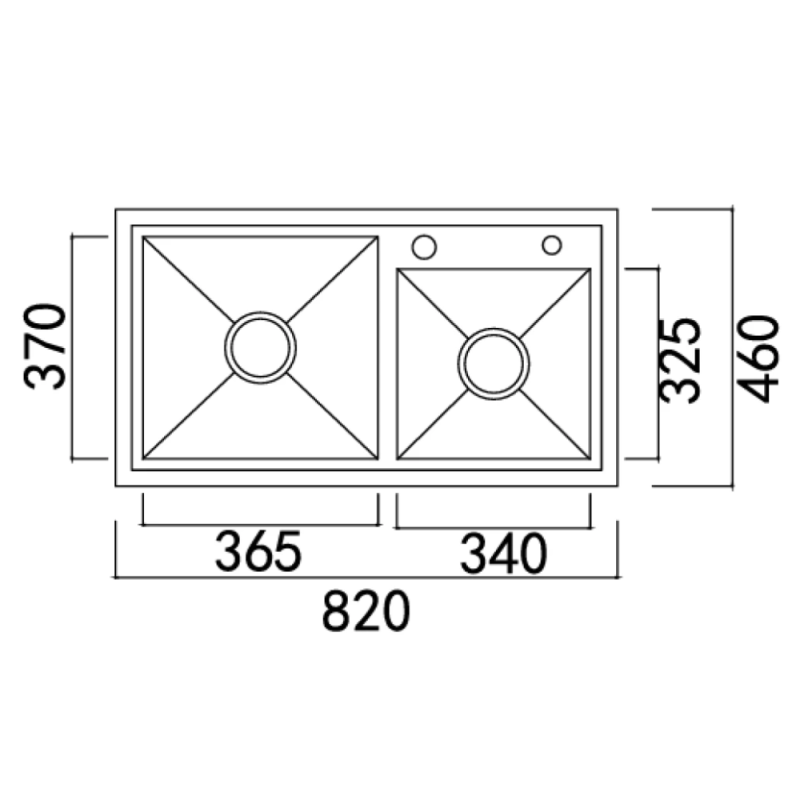 Chậu rửa bát NoBiNox LIKEN NL786 - 35 Chậu rửa bát NoBiNox LIKEN NL786