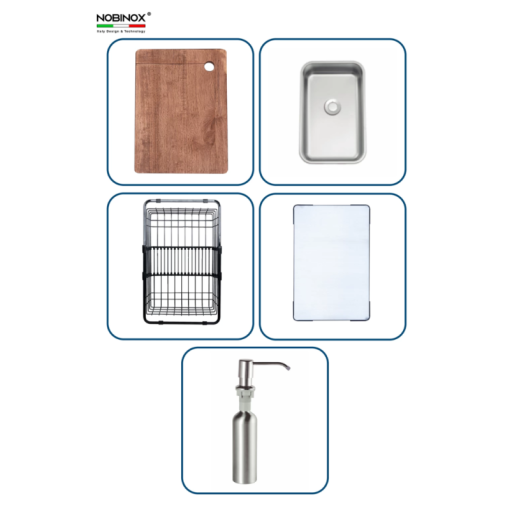 Chậu rửa bát NoBiNox LIRA NJ560D - 19