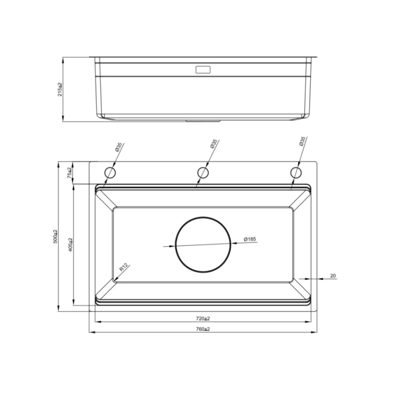 Chậu rửa bát NoBiNox LIRA NJ560D - 39 Chậu rửa bát NoBiNox LIRA NJ560D