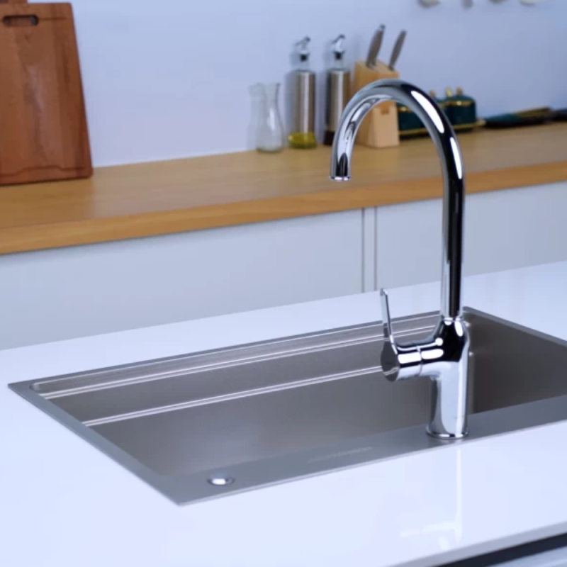 Chậu rửa bát NoBiNox LIRA NJ560D - 41 Chậu rửa bát NoBiNox LIRA NJ560D