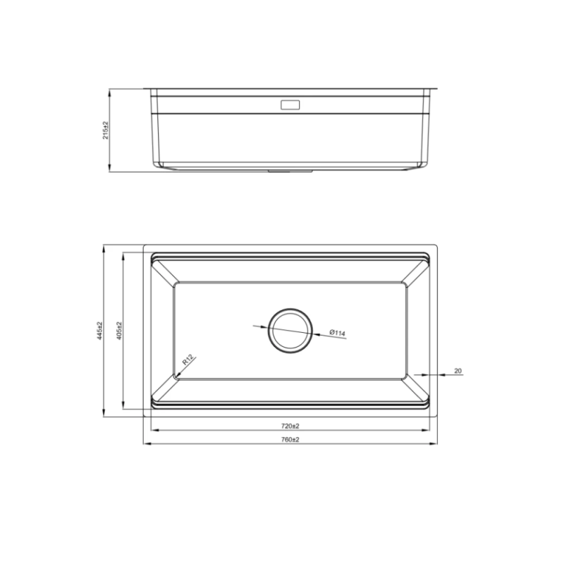 Chậu rửa bát NoBiNox LIRA NJ562D - 47 Chậu rửa bát NoBiNox LIRA NJ562D