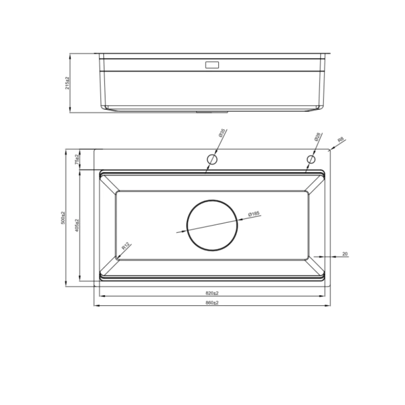 Chậu rửa bát NoBiNox LIRA NJ564D - 35 Chậu rửa bát NoBiNox LIRA NJ564D