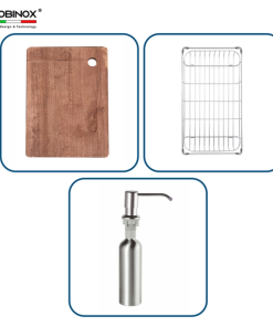 Chậu rửa bát NoBiNox LUMIA NJ508D - 22 Chậu rửa bát NoBiNox LUMIA NJ508D - 21