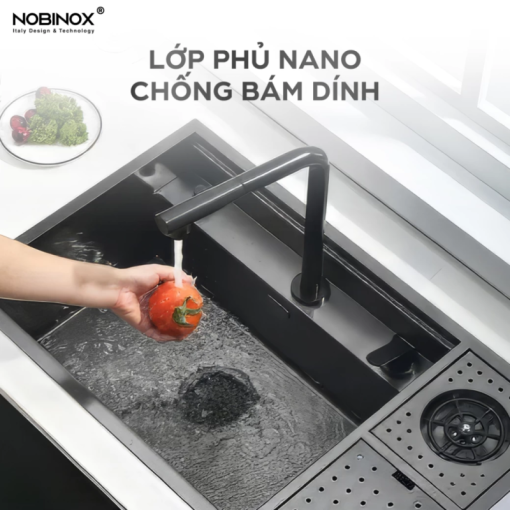 Chậu rửa bát NoBiNox LUMIA NJ510B - 9