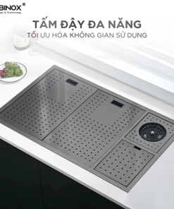 Chậu rửa bát NoBiNox LUMIA NJ510B - 32 Chậu rửa bát NoBiNox LUMIA NJ510B - 31
