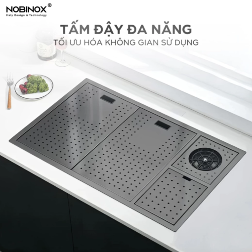 Chậu rửa bát NoBiNox LUMIA NJ510B - 11