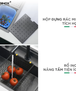 Chậu rửa bát NoBiNox LUMIA NJ510B - 38 Chậu rửa bát NoBiNox LUMIA NJ510B - 37
