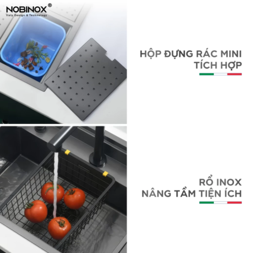 Chậu rửa bát NoBiNox LUMIA NJ510B - 17