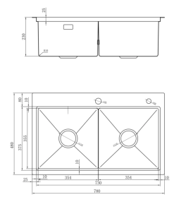 Chậu rửa bát NoBiNox LUMIA NJ522 - 26 Chậu rửa bát NoBiNox LUMIA NJ522 - 25
